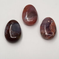 Red Lace Agate Anhänger gebohrt