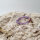 Amethyst Blumen Perlenring rund 3mm