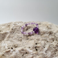 Amethyst Perlenring rund 3mm