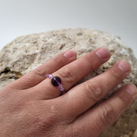 Amethyst Perlenring rund 3mm