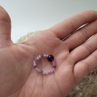 Amethyst Perlenring rund 3mm