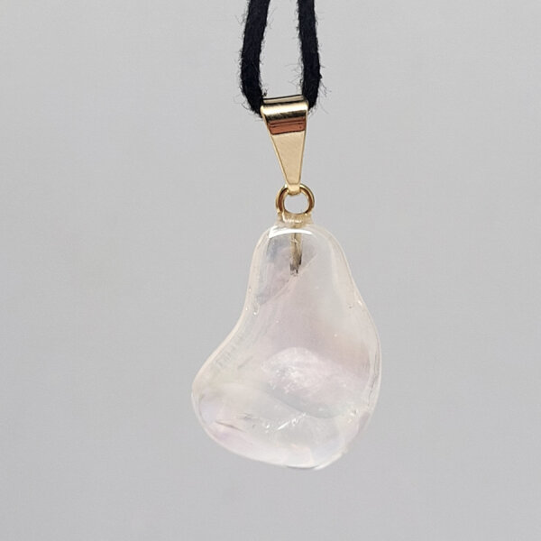 Bergkristall Angel Aura Anhänger vergoldet 0,3 µm