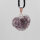 Angel Aura Amethyst Druse Anhänger Herz versilbert 0,3 µm