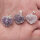 Angel Aura Amethyst Druse Anhänger Herz versilbert 0,3 µm