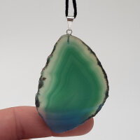 Angel Aura Achat Scheiben Anhänger grün...