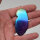 Angel Aura Achat Scheiben Anhänger lila gefärbt versilbert 0,3 µm