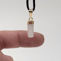 Selenit Anhänger mini gold plated 0,3 µm