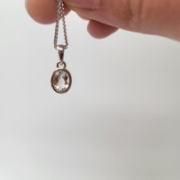 Bergkristall mini Anhänger 925er Silber
