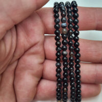Achat schwarz Armband rund 4mm