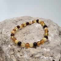 Bernstein Armband 5-6mm hell mehrfarbig