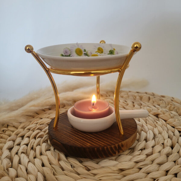 Duftlampe für Duftwachs und Duftöl Aura