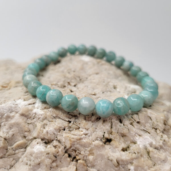 Amazonit grün Armband rund 6mm