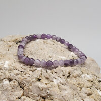 Amethyst Dog Teeth AB Armband rund 4mm