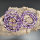 Amethyst Dog Teeth AB Armband rund 6mm