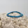 Apatit blau Armband rund 6mm