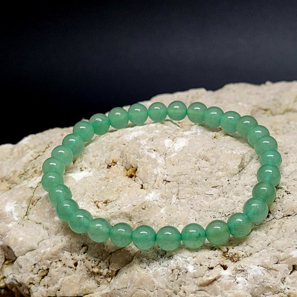 Aventurin grün Armband rund 6mm