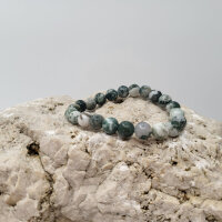 Baumachat Armband rund 8mm