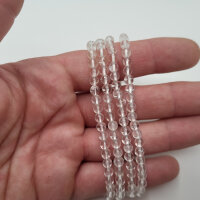 Bergkristall Armband rund 4mm