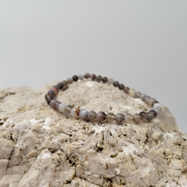 Botswana Achat Armband rund 4mm