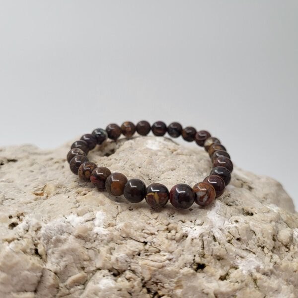 Boulder-Opal Armband rund 6mm