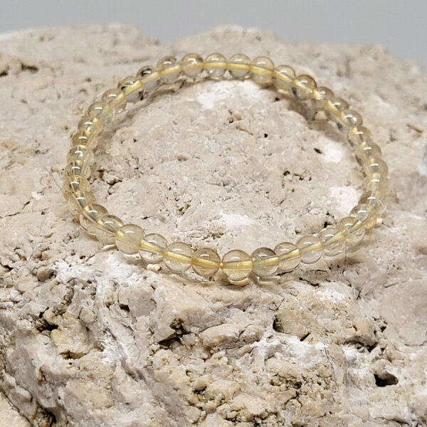 Citrin Armband rund 4mm