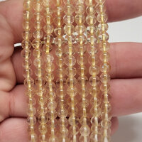 Citrin Armband rund 4mm