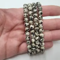 Dalmatiner Jaspis Armband rund
