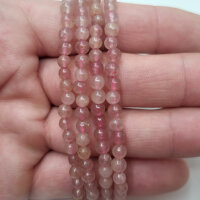Erdbeerquarz natur Armband rund 4mm