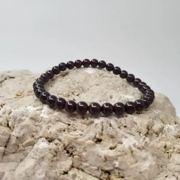Granat Wine Armband rund
