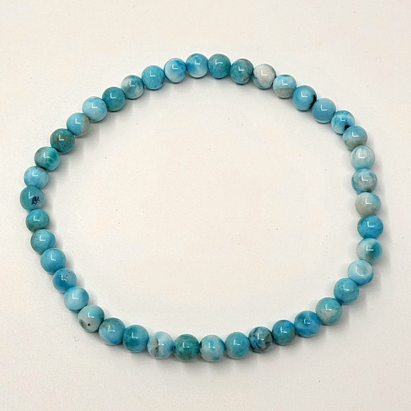 Larimar Armband rund (A-Qualität) 4mm