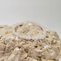 Jade weiß Armband rund 4mm