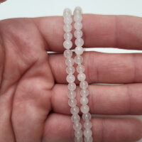 Jade weiß Armband rund 4mm