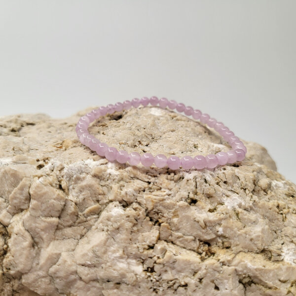 Kunzit Armband rund 4mm