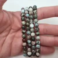 Larimar B Armband rund