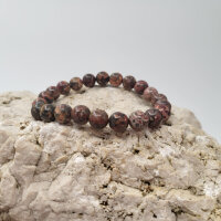 Leoparden Jaspis Armband rund 8mm