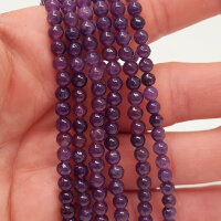 Lepidolith Schweiz dunkel Armband rund 4mm