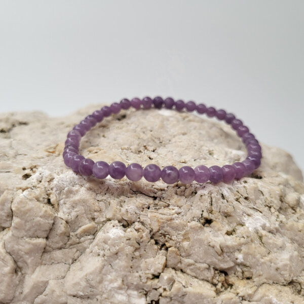 Lepidolith Schweiz helll Armband rund 4mm