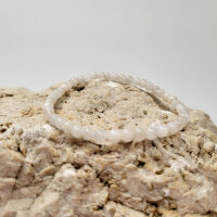 Mondstein weiß/blau Armband rund 4mm