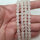 Mondstein weiß/blau Armband rund 6mm