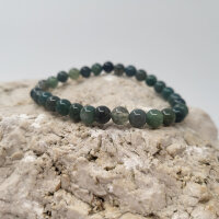 Moosachat Armband rund 8mm