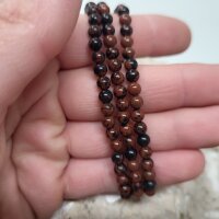 Obsidian Mahagoni Armband rund