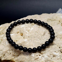 Onyx schwarz Armband rund 6mm
