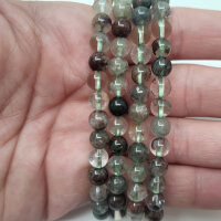 Phantomquarz grün Armband rund 6mm