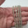 Prehnit "scharze Härchen" Armband rund 6mm