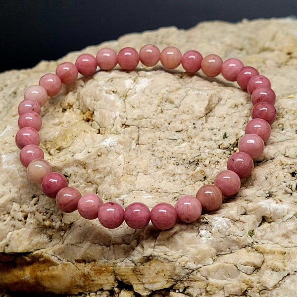 Rhodonit Armband rund 6mm