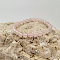 Rosenquarz Armband rund