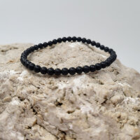 Schungit Armband rund 4mm