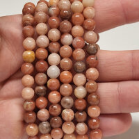 Stone Plum Armband rund 6mm