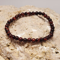 Tigerauge rot Armband rund 4mm