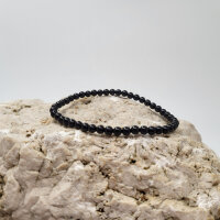 Turmalin schwarz Armband rund 4mm